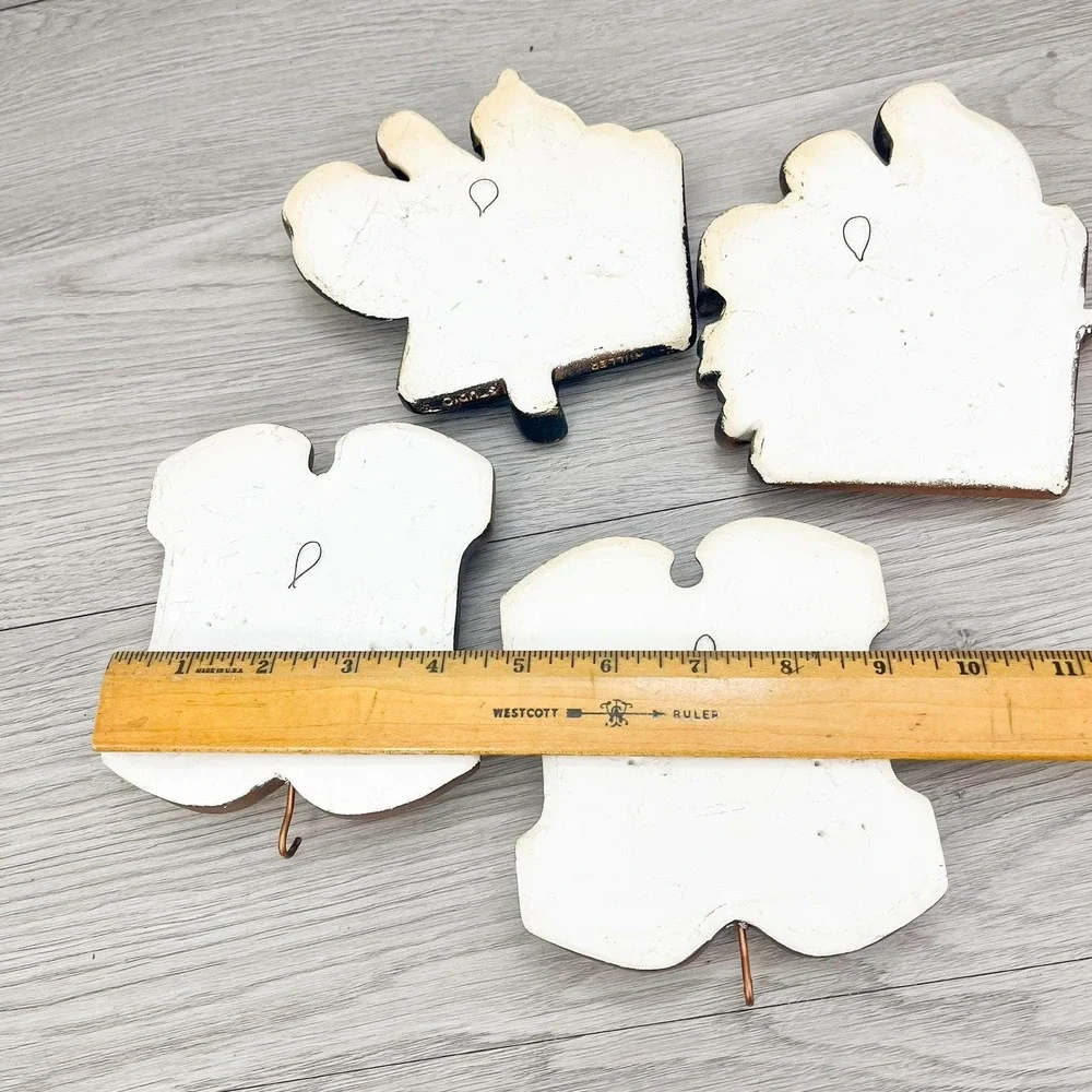 Vintage Chalkware Kitchen Wall Plaques:‎ 3D Country Kitchen Decor